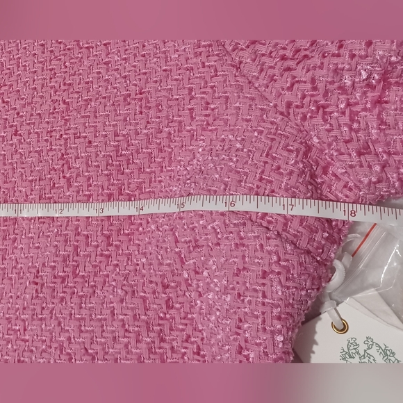 NWT Hyacinth House Tweed Kit Mini Dress Size Medium in Pink Color by Tuckernuck - Picture 13 of 15